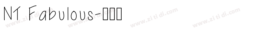 NT Fabulous字体转换